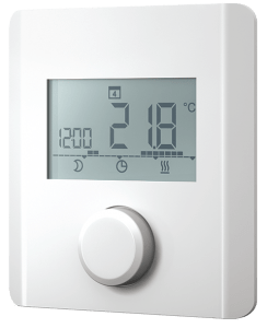 Elektronischer Raumthermostat für Heizen und Heizen/Kühlen mit Display